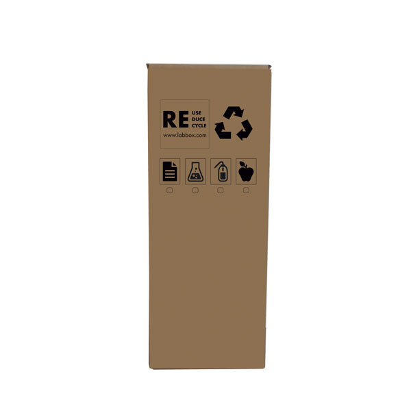 Papelera de cartón para reciclaje