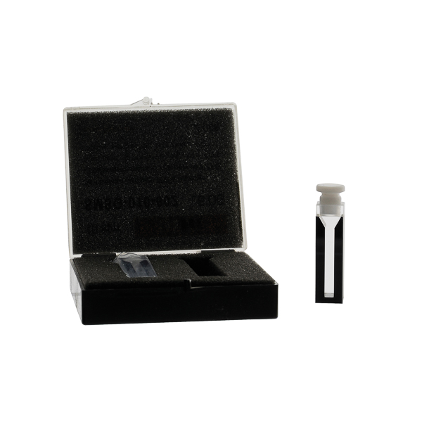 Cubeta para espectrofotómetro semimicro con tapón de PTFE